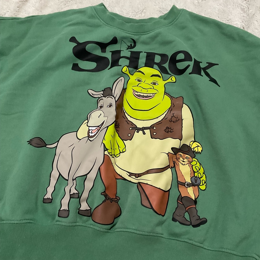 Dreamworks Green Crewneck Shrek Swearshirt
